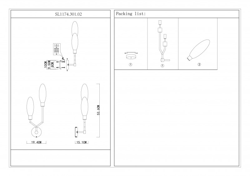 Бра ST-Luce SL1174.301.02
